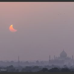  Sunset, Moonset, Taj Mahal 