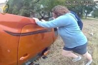 Miraculous rescue of baby trapped in overturned car