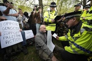 Palestine Action Protesters Arrested At Labour Conference
