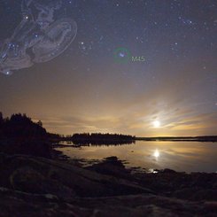 Moonset Over Pleasant Bay