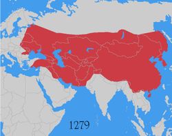 Moğol İmparatorluğu (yaklaşık) kaç kilometrakereye tekabül ediyordu?