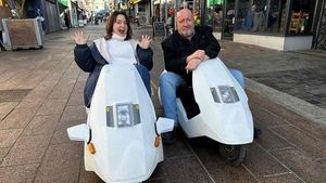 Ruth Jones And Steve Speirs Reunite For Porthcawl Journey