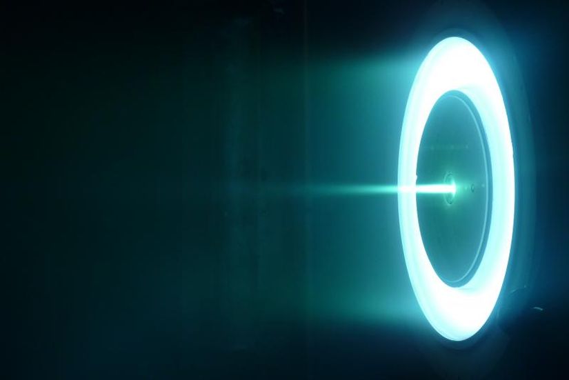 A frame from an ion thrust system