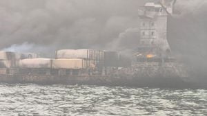 Collision Between Oil Tanker And Cargo Ship Sparks Major Response