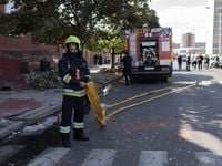 (Photo) Russian drone hits university in central Kharkiv, injuring 4 people