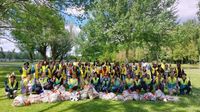 Zij hebben afgelopen weekend Slinge en het Zuiderpark schoongemaakt