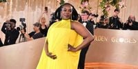 Wunmi Mosaku Reveals Pregnancy in a Radiant Yellow Gown at the Golden Globes