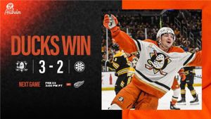 Ducks Edge Bruins 3-2 In Overtime Thriller