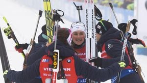 German Women's Biathlon Relay Team Misses Medal Finish