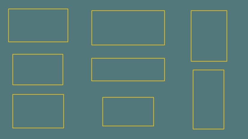 Bu dikdörtgenlerden hangisi en estetik olanı?