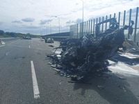 Śmiertelny wypadek na autostradzie A4. Lądował śmigłowiec LPR