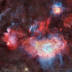 Nebulas and Clusters in Sagittarius