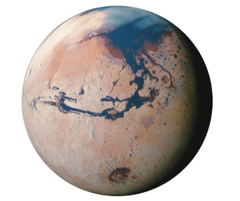 Bir zamanlar Mars (tasvir).Referans: Eric Chaisson &amp; Steve McMillan, Astronomy Today 8th edition, Chapter 10, figure 24