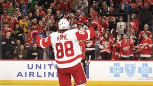 Patrick Kane Leads Red Wings Past Ducks With OT Winner