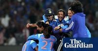 India chase down record total to stun champions Australia and reach World Cup final