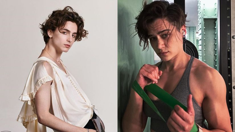 Timothée Chalamet ve Katy M. O'Brian