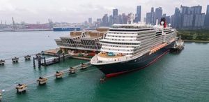 Cunard's Queen Anne Makes Historic Arrival In Singapore