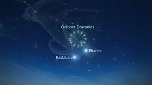 Draconid Meteor Shower Peaks As October Sky Shines Bright