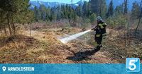 Sirenenalarm: Feuer in Arnoldsteiner Waldstück ausgebrochen