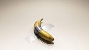 Cattelan's Duct-Taped Banana Sells For $5.2 Million