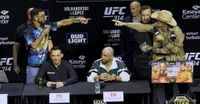 Video: Diego Lopes, Yair Rodriguez separated by security after getting into heated altercation at UFC 314 press conference
