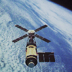 Skylab Over Earth