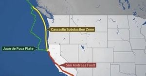 Cascadia Quake Could Trigger San Andreas Disaster