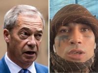 Migrant with AK-47 face tattoo jailed for Farage death threat