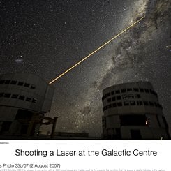 A Laser Strike at the Galactic Center