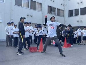 MLB TOGETHER LEGACY Event Inspires Students At Aoi School