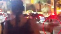Moment gunman opens fire outside Vegas' Bellagio casino leaving two people dead
