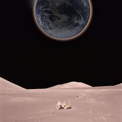 Solar Eclipse from the Moon