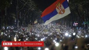 Historic Protest Erupts In Belgrade Amid Claims Of Police Brutality