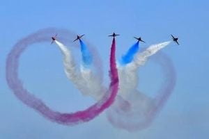 Red Arrows Thrill Crowds Across UK Skies July 2025