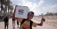 UAE carries out Gaza aid air drop as death toll from starvation rises