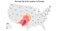 Critical Fire Conditions Expected to Return to Texas and Oklahoma