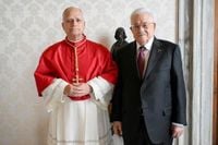 Pope Leo meets Palestinian President, calls for two-state solution - The Tribune