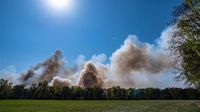 Zeer grote brand in bosgebied Drunen, NL-Alert verstuurd