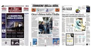 Italian Newspapers Highlight Major Stories On February 23rd