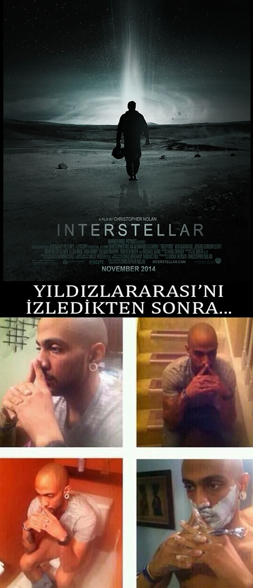 2014'ün en önemli sinema yapıtlarından biri olarak görülen Yıldızlararası (Interstellar) filmi, birçok insanı Evren ve Evren içerisindeki konumumuz, geleceğimiz, varlığımız gibi konularda derin düşüncelere itmiş vaziyette. 9GAG tarafından hazırlanan ve Evrim Ağacı olarak bizim tarafımızdan elden geçirilen bu hoş görselde, bu vaziyet eğlenceli bir şekilde anlatılmış.