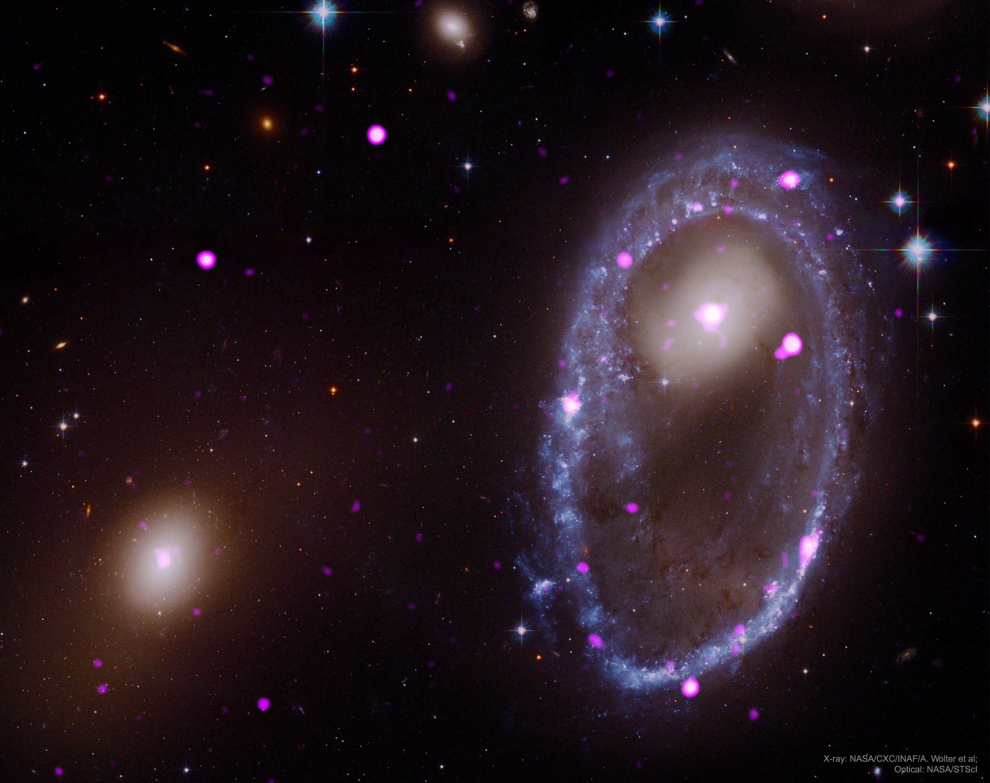  Cosmic Collision Forges Galactic Ring 