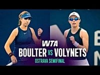 Video : Boulter defeats Volynets at Ostrava 2026 – Semi-Final