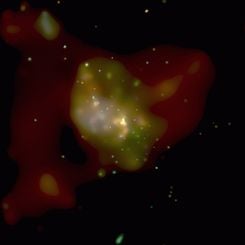 Galactic Center Flicker Indicates Black Hole