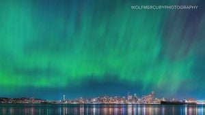 Aurora Borealis Dances Through The Night Sky Across The U.S.