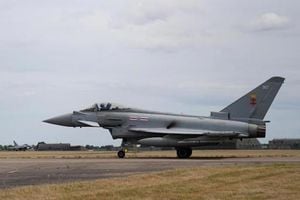 RAF Typhoon Jets Cause Sonic Boom Over Essex