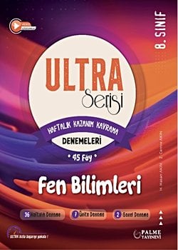 ULTRA SERİSİ 8.SINIF FEN BİLİMLERİ DENEME KİTABI (45 FÖY)