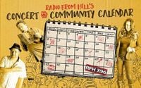 Radio From Hell Concert and Community Calendar for May 7th, 2025 - X96