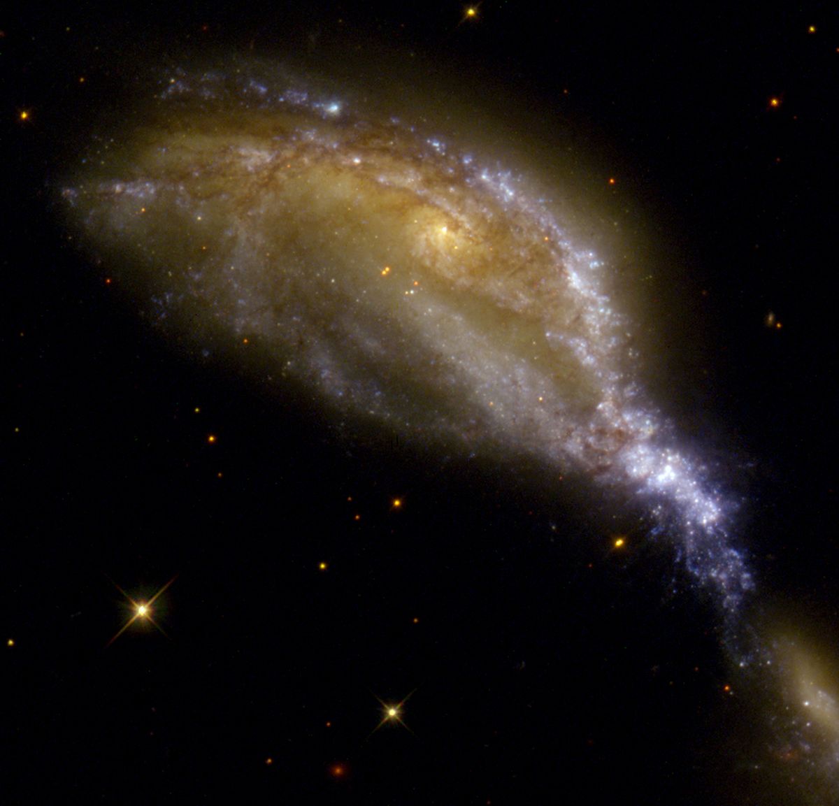 A Galaxy Collision in NGC 6745