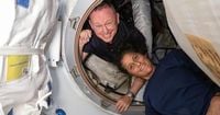 NASA astronauts return after unexpected nine months in space