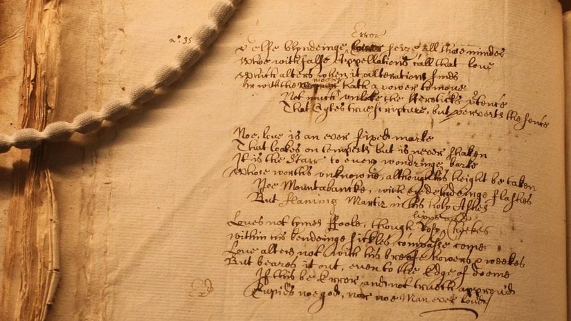 Shakespeare'in 116. Sone'sinin El Yazması Kopyası 400 Yıl Sonra Bulundu!